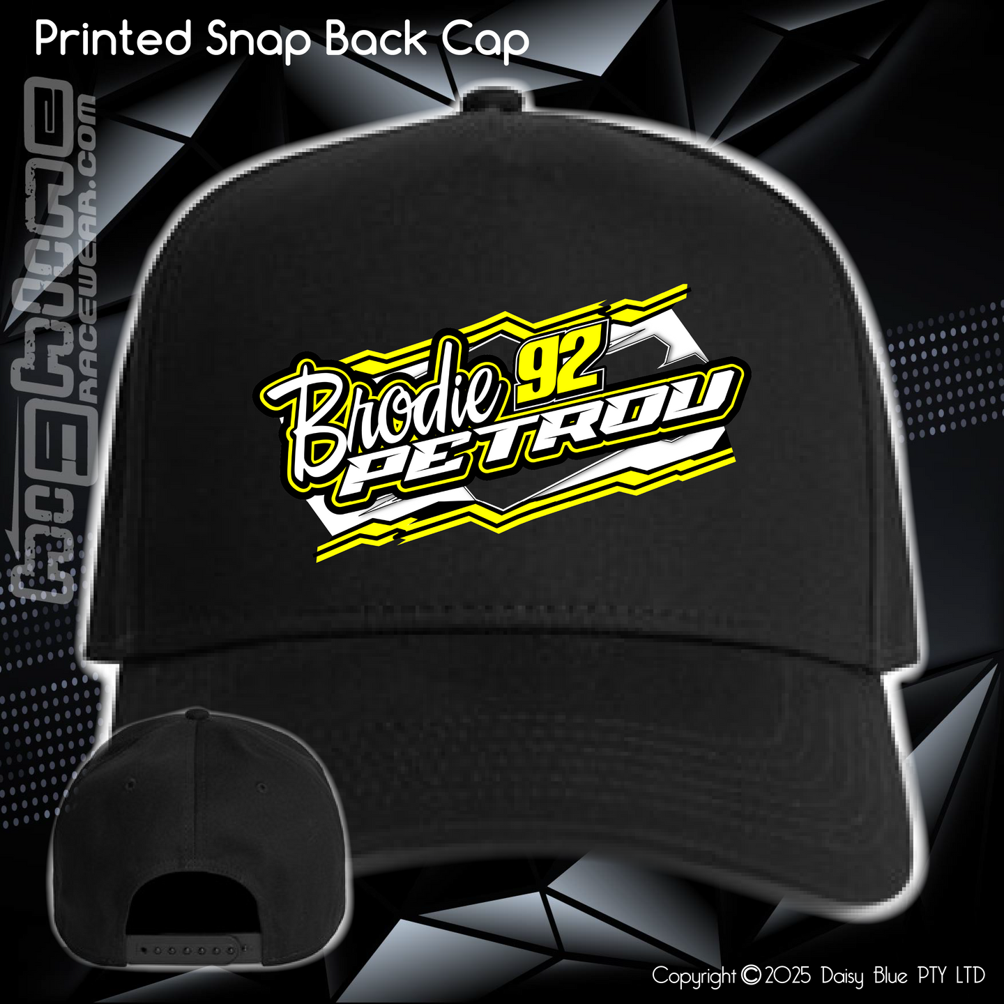 Printed Snap Back CAP - Brodie Petrou