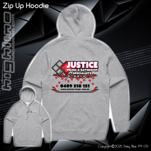 Load image into Gallery viewer, Zip Up Hoodie - Justice Tiling
