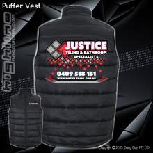 Load image into Gallery viewer, Puffer Vest - Justice Tiling
