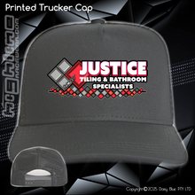 Load image into Gallery viewer, Printed Trucker Cap - Justice Tiling
