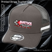 Load image into Gallery viewer, STRIPE Trucker Cap - Justice Tiling
