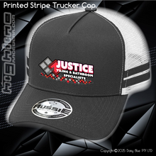 Load image into Gallery viewer, STRIPE Trucker Cap - Justice Tiling

