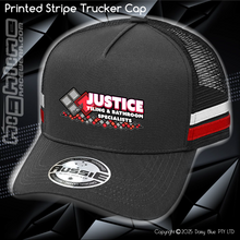 Load image into Gallery viewer, STRIPE Trucker Cap - Justice Tiling

