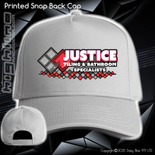 Load image into Gallery viewer, Printed Snap Back CAP - Justice Tiling
