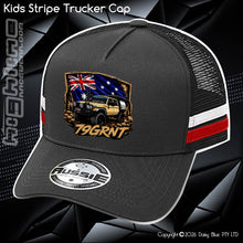 Load image into Gallery viewer, KIDS Stripe Trucker - 79 GRNT
