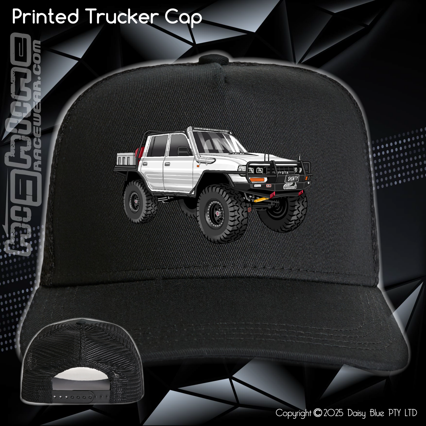 Printed Trucker Cap - Shorty