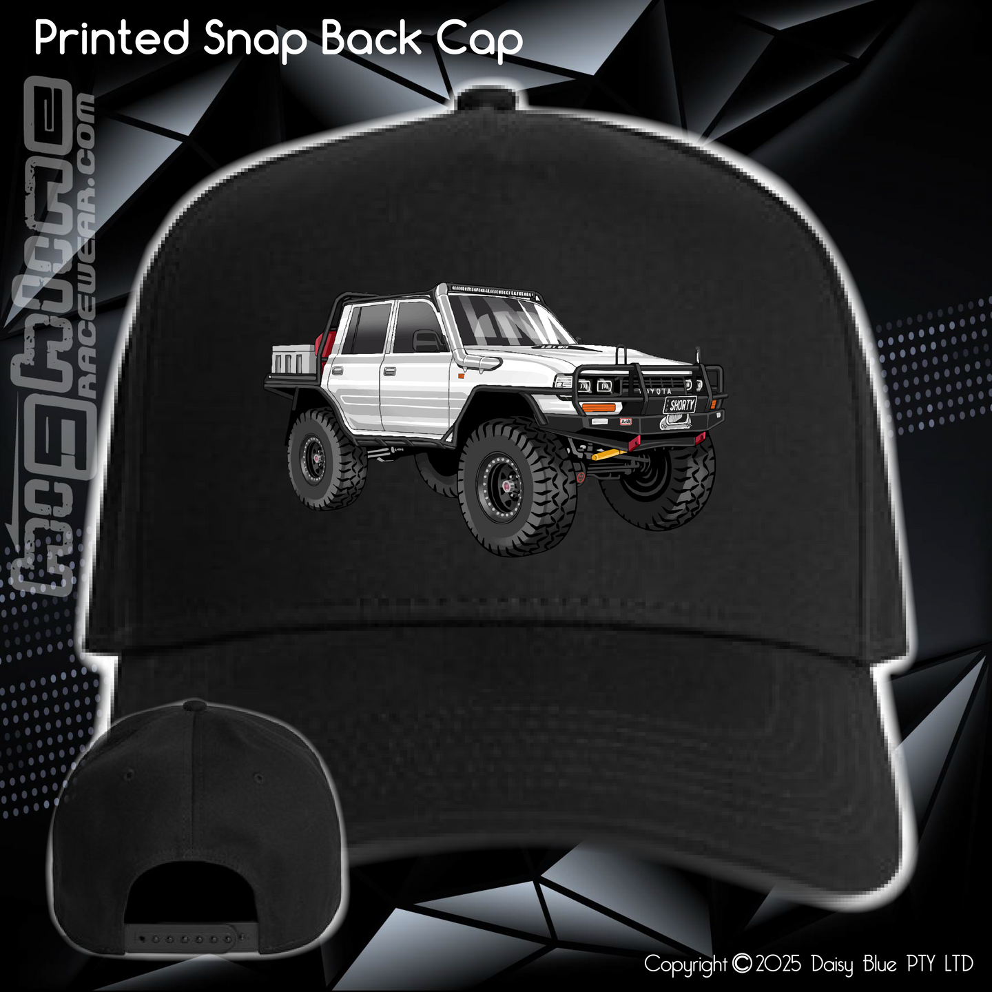 Printed Snap Back CAP - Shorty
