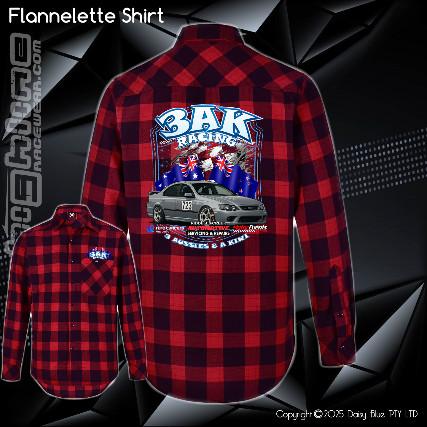 Flannelette Shirt - 3AK Racing