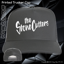 Load image into Gallery viewer, Printed Trucker Cap - The Stone Cutters
