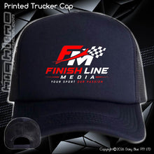 Load image into Gallery viewer, Printed Trucker Cap - Finish Line media
