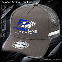 Load image into Gallery viewer, STRIPE Trucker Cap - Finish Line media
