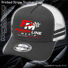 Load image into Gallery viewer, STRIPE Trucker Cap - Finish Line media
