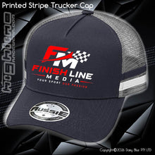 Load image into Gallery viewer, STRIPE Trucker Cap - Finish Line media
