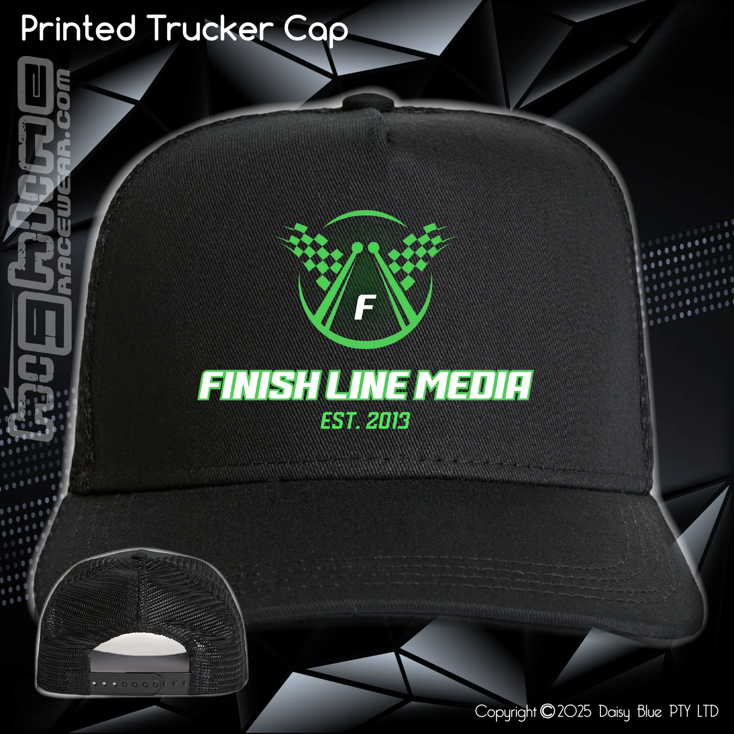 Printed Trucker Cap - Finish Line Media