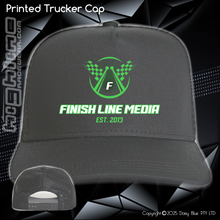 Load image into Gallery viewer, Printed Trucker Cap - Finish Line Media

