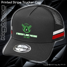 Load image into Gallery viewer, STRIPE Trucker Cap - Finish Line Media
