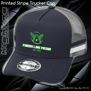 STRIPE Trucker Cap - Finish Line Media