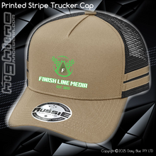 Load image into Gallery viewer, STRIPE Trucker Cap - Finish Line Media
