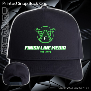 Printed Snap Back CAP - Finish Line Media