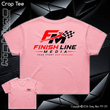 Load image into Gallery viewer, Ladies Crop Tee - Finish Line media
