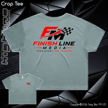 Load image into Gallery viewer, Ladies Crop Tee - Finish Line media
