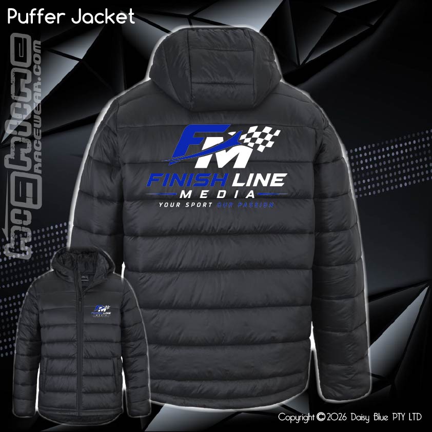 Finish Line Racing Jacket Puffer Jacket - Finish Line media – Highline Racewear
