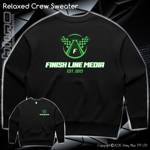 Relaxed Crew Sweater - Finish Line Media