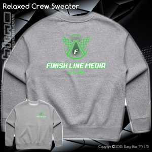 Relaxed Crew Sweater - Finish Line Media