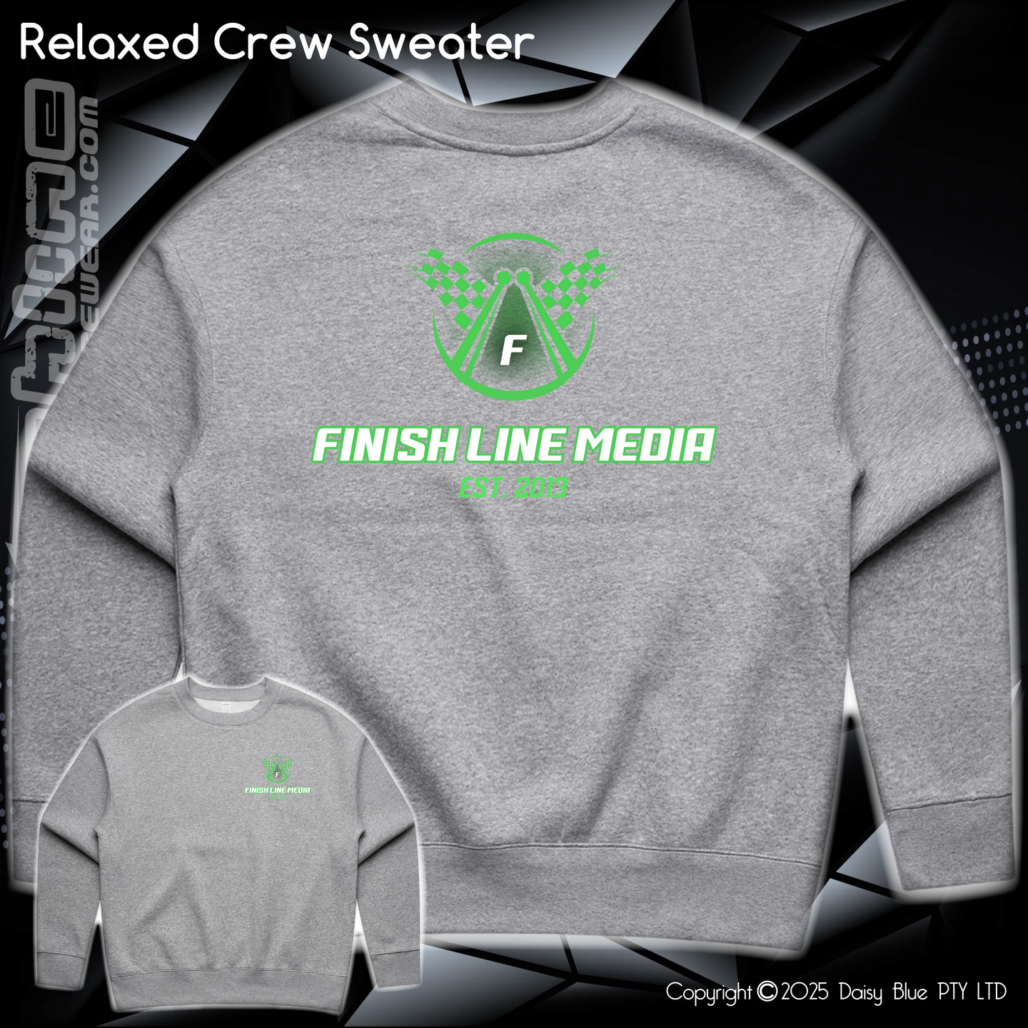 Relaxed Crew Sweater - Finish Line Media