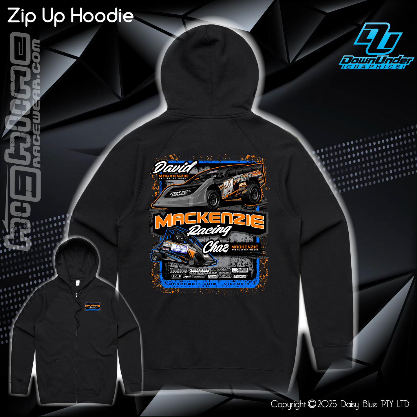 Zip Up Hoodie - Dave Mackenzie