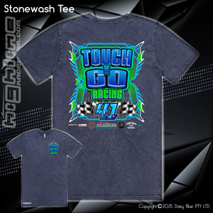 Stonewash Tee - Touch N' Go Racing