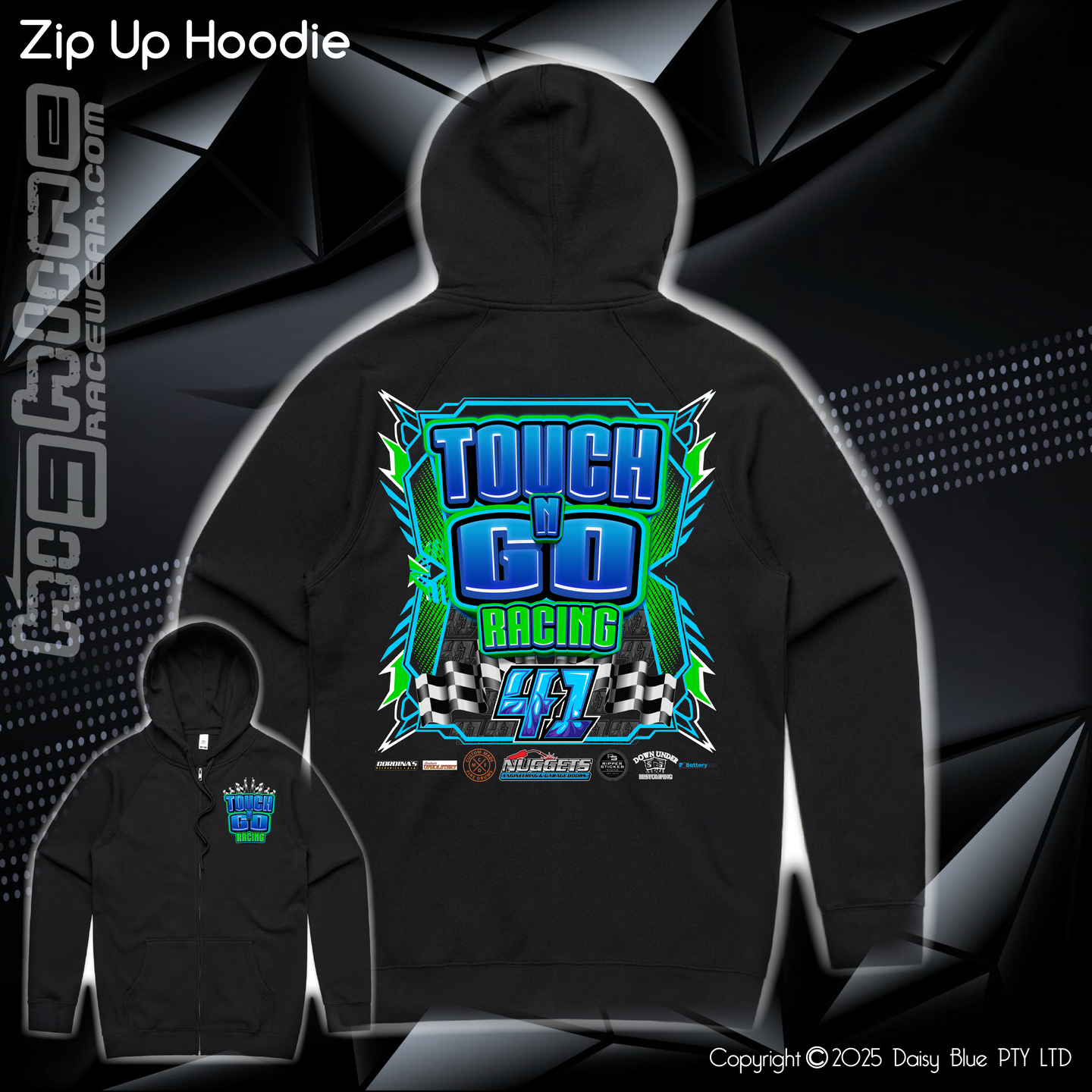 Zip Up Hoodie - Touch N' Go Racing