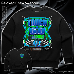 Relaxed Crew Sweater - Touch N' Go Racing