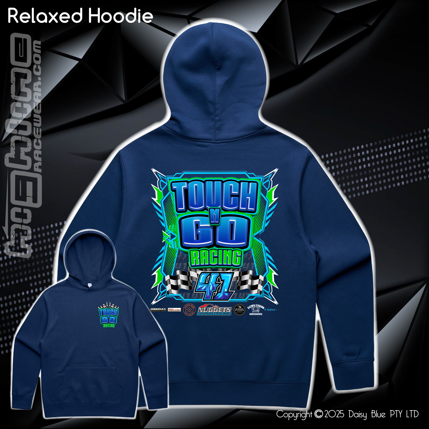 Relaxed Hoodie - Touch N' Go Racing