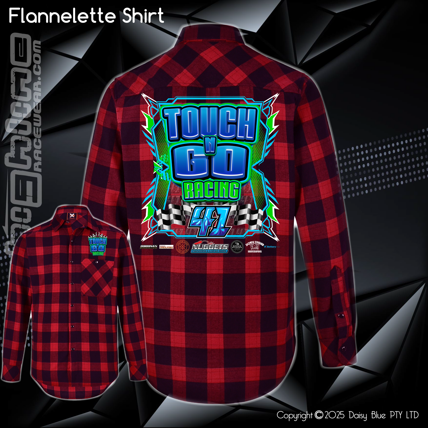 Flannelette Shirt - Touch N' Go Racing