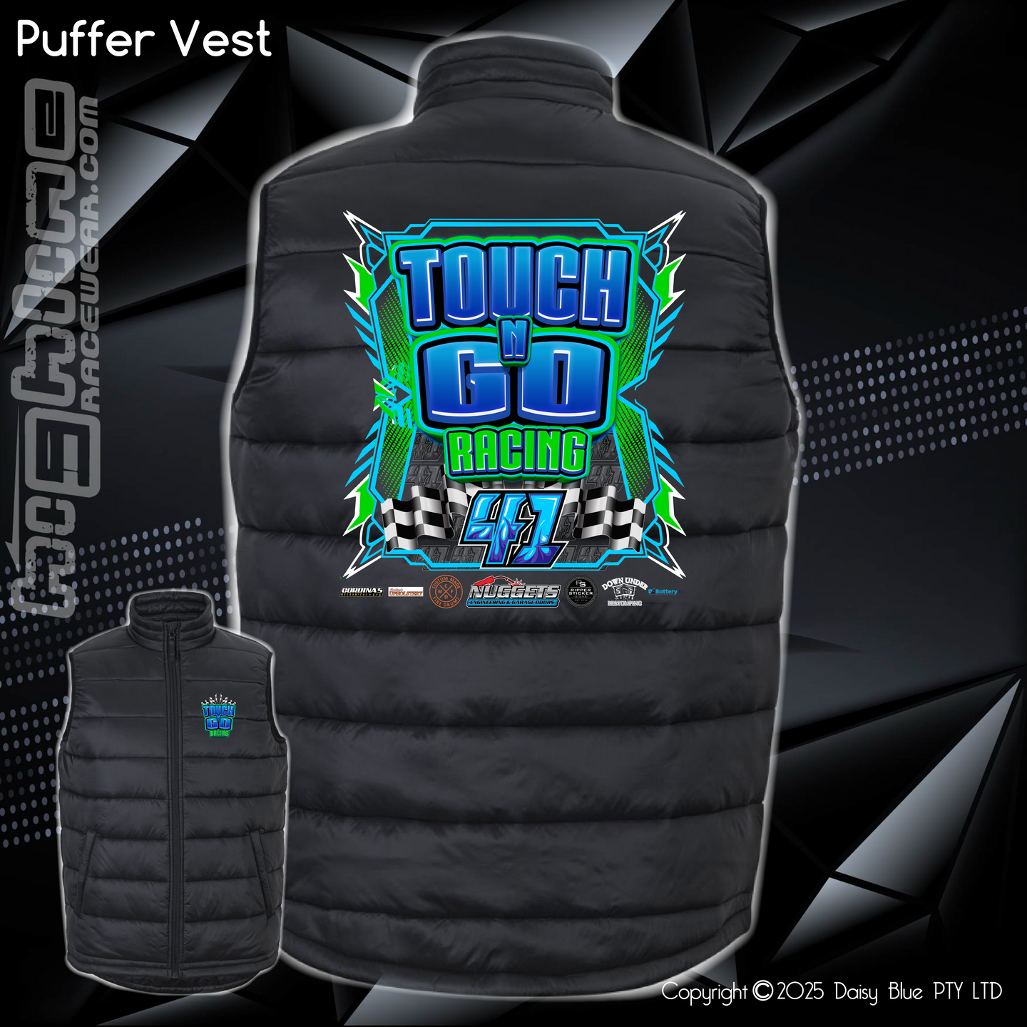 Puffer Vest - Touch N' Go Racing
