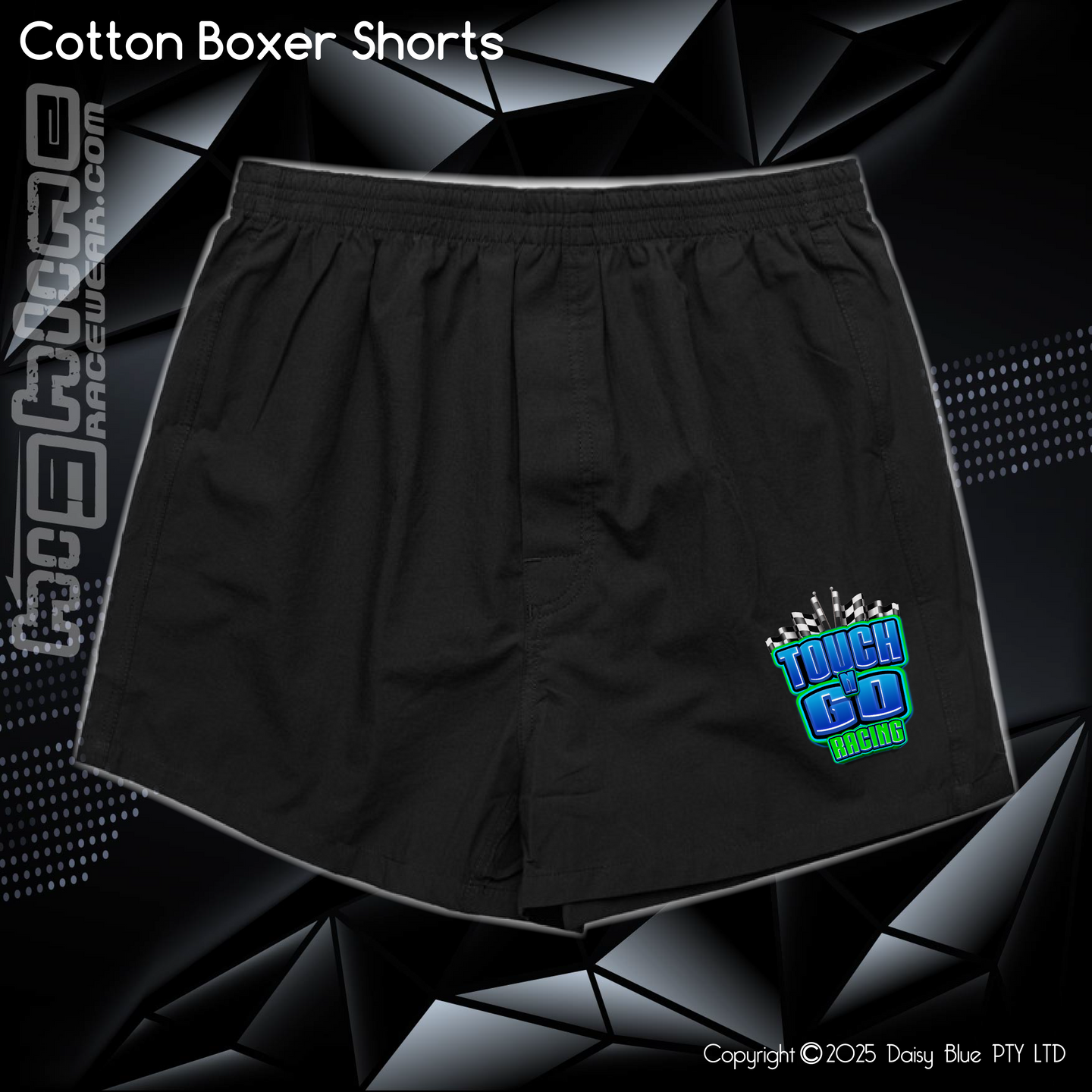 Mens Boxer Shorts - Touch N' Go Racing