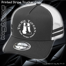 Load image into Gallery viewer, STRIPE Trucker Cap - Tolmie Tavern
