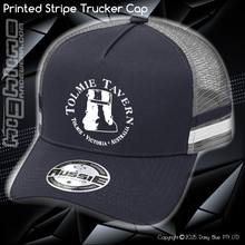 Load image into Gallery viewer, STRIPE Trucker Cap - Tolmie Tavern
