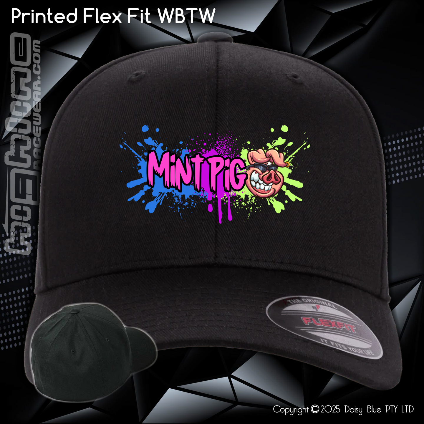 FLEX FIT CAP - Mint Piglet Grunt