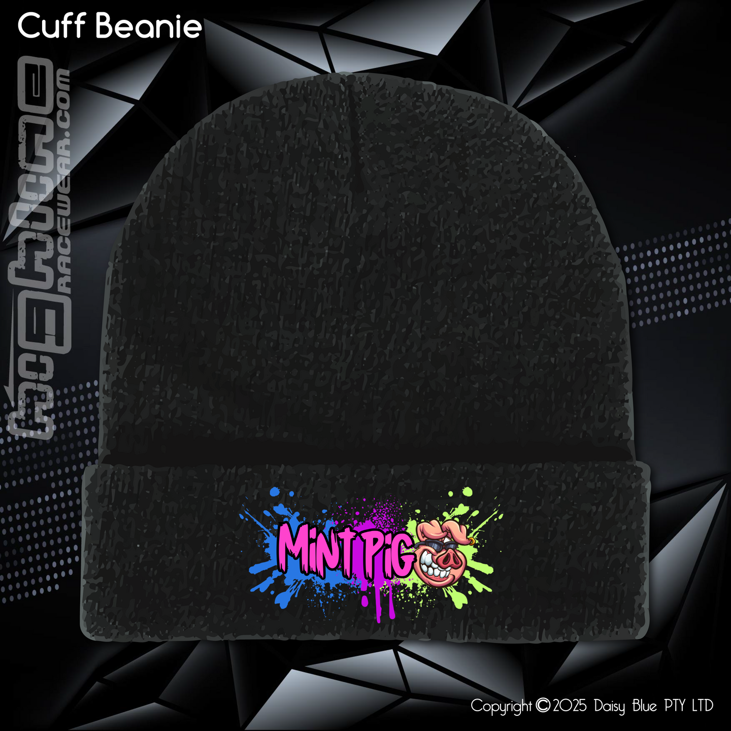 BEANIE - Mint Piglet Grunt