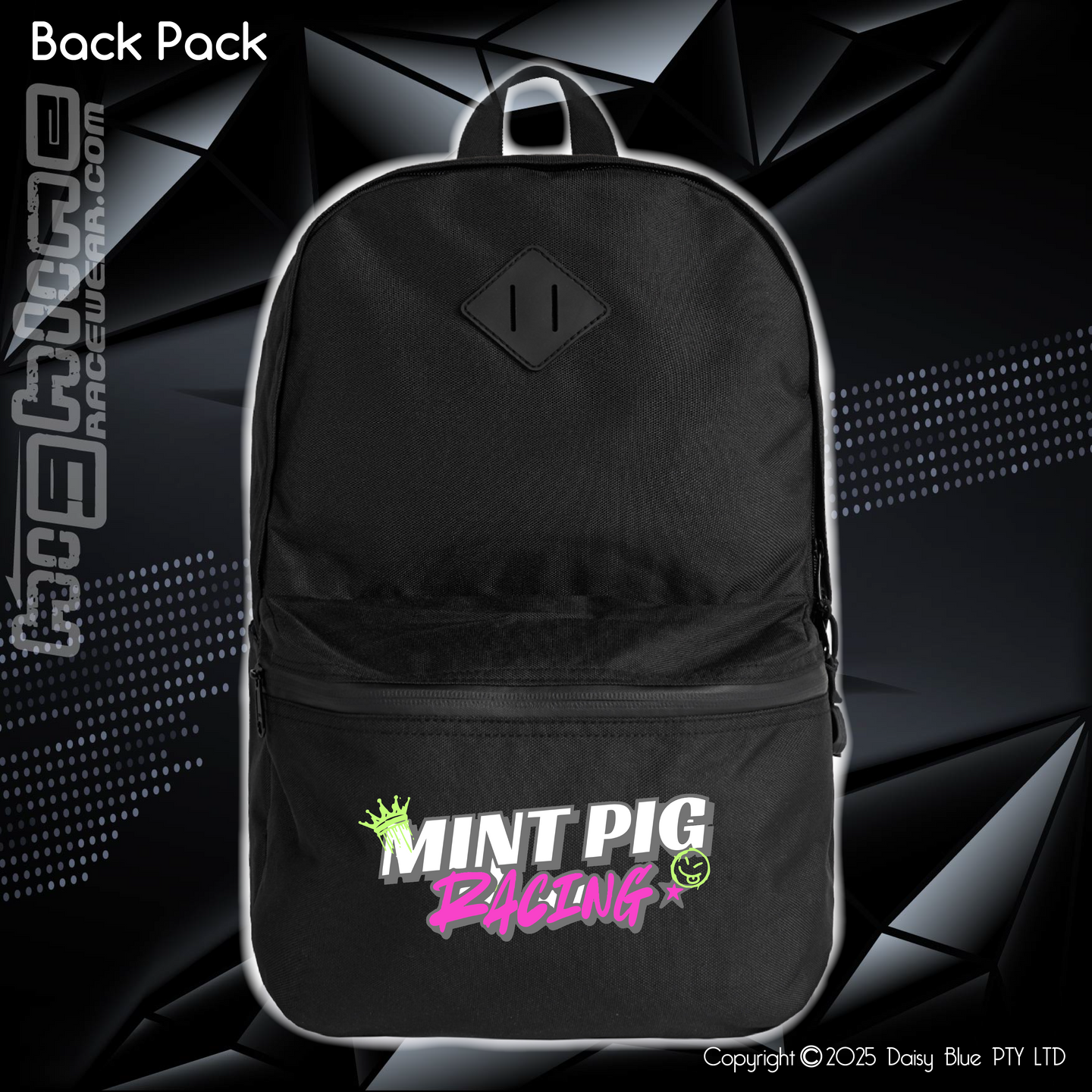 Back Pack - Mint Piglet Race It