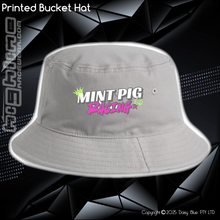 Load image into Gallery viewer, Printed Bucket Hat - Mint Piglet Race It
