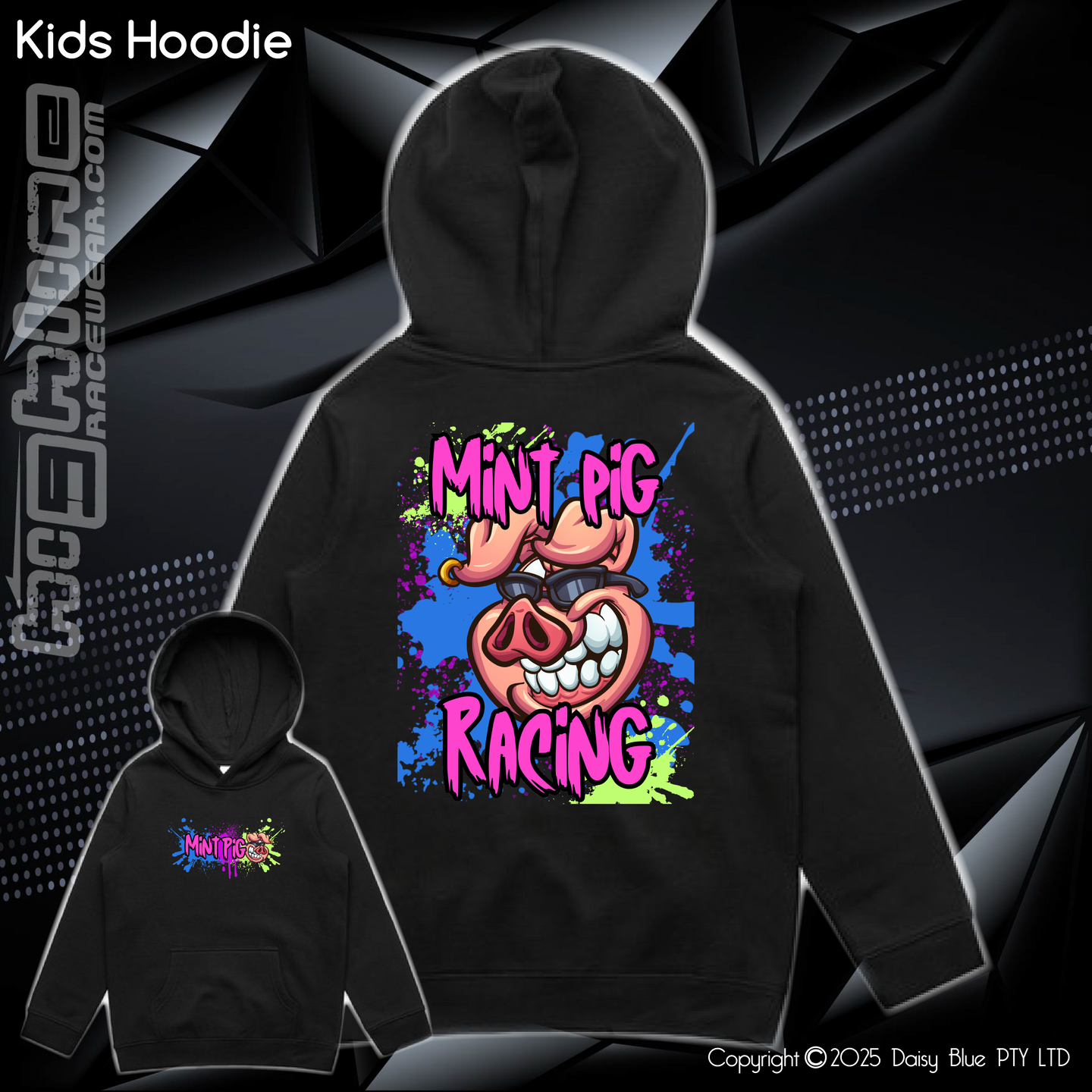 Hoodie - Mint Piglet Grunt