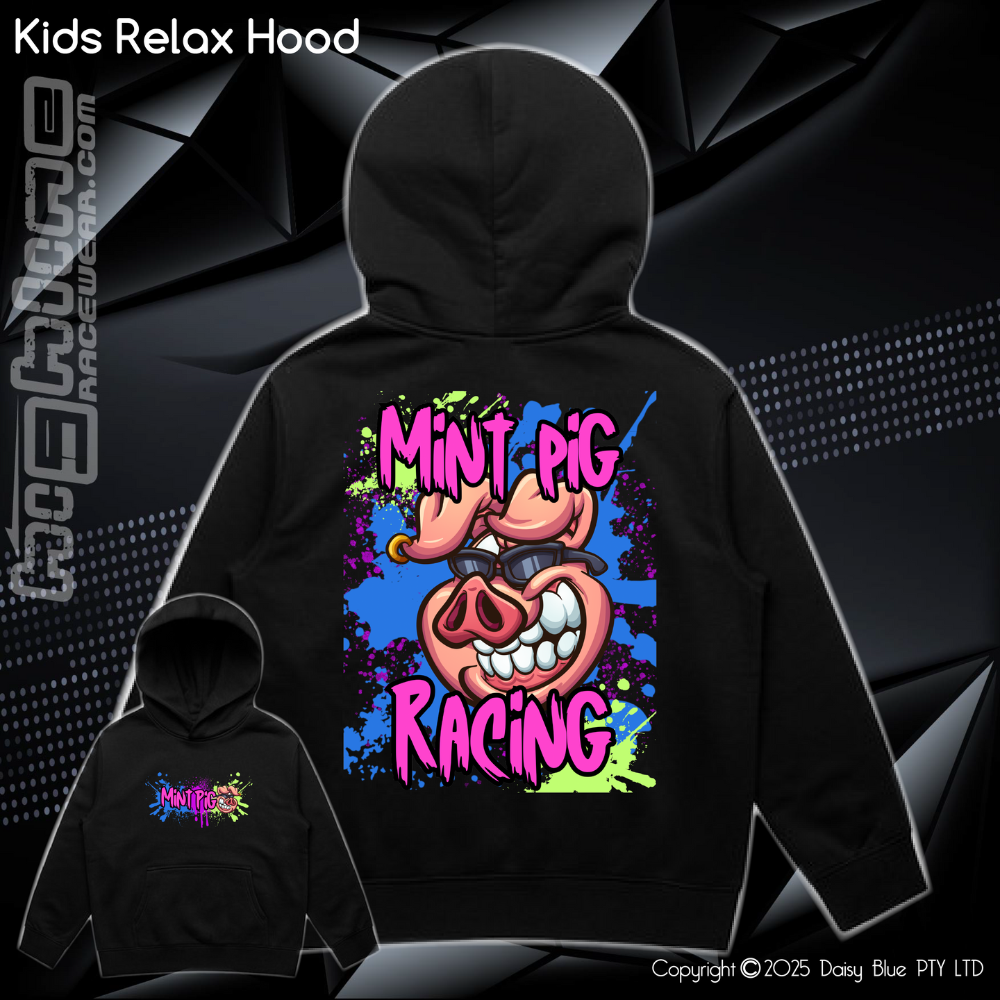 Relaxed Hoodie - Mint Piglet Grunt