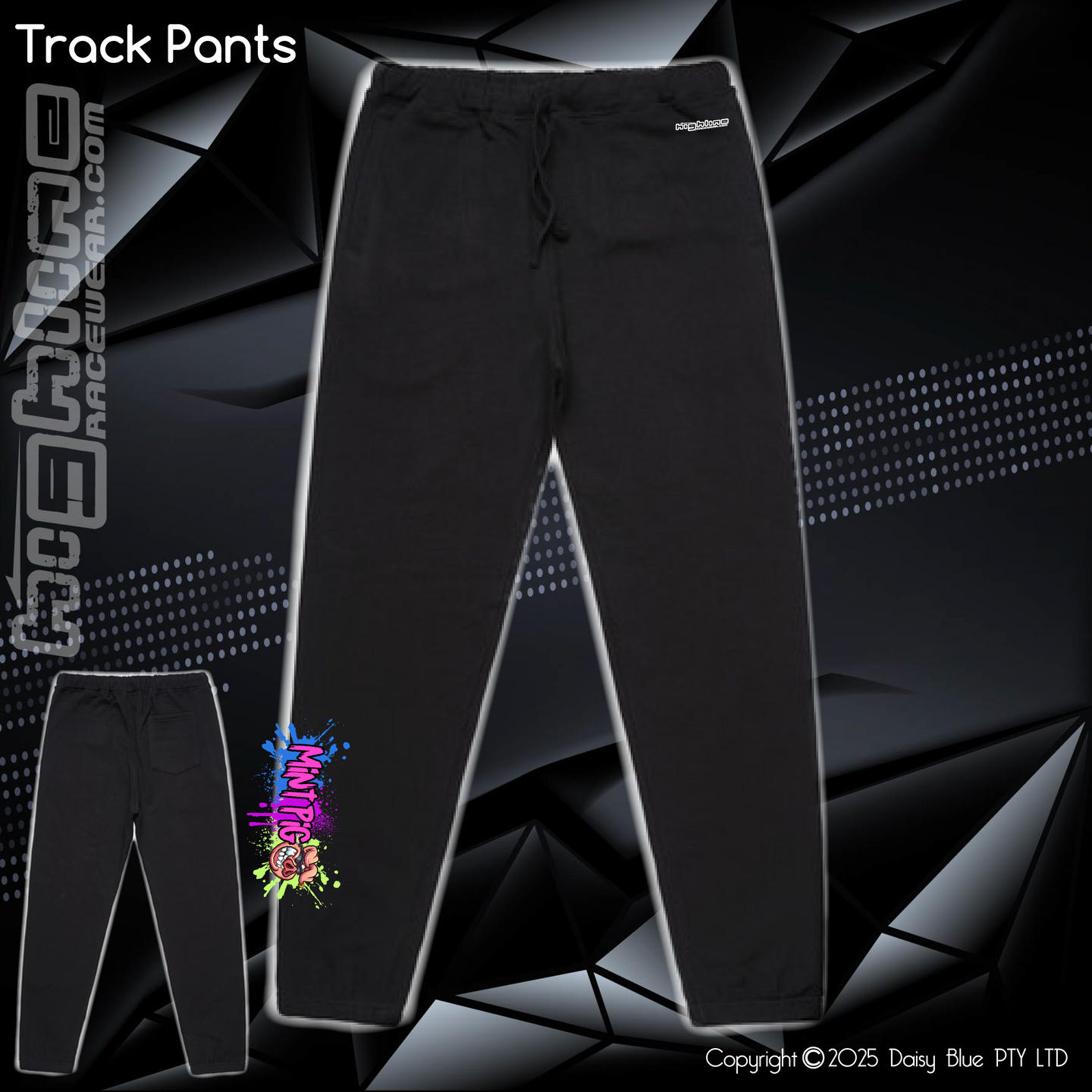 Track Pants - Mint Piglet Grunt
