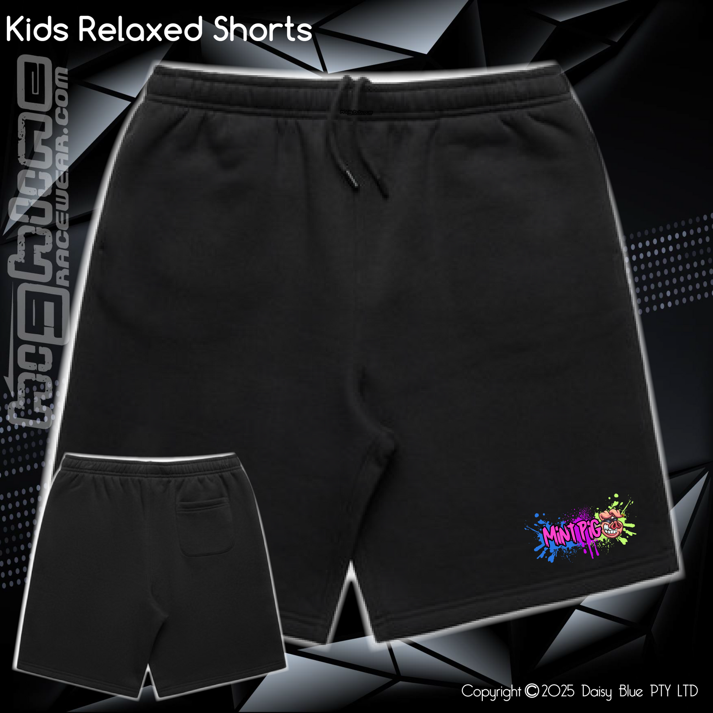 Track Shorts - Mint Piglet Grunt