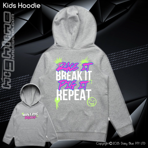 Hoodie - Mint Piglet Race it