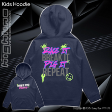 Load image into Gallery viewer, Hoodie - Mint Piglet Race it
