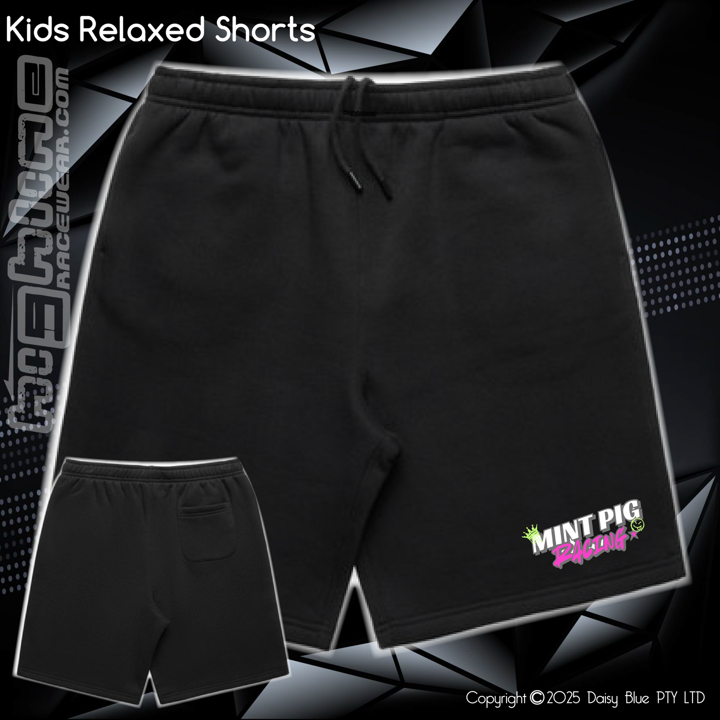 Track Shorts - Mint Piglet Race it